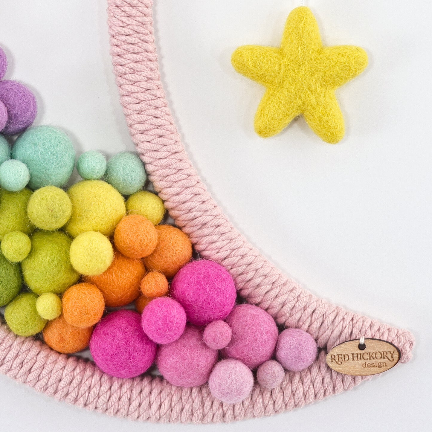 Moon Wall Art Soft Pink